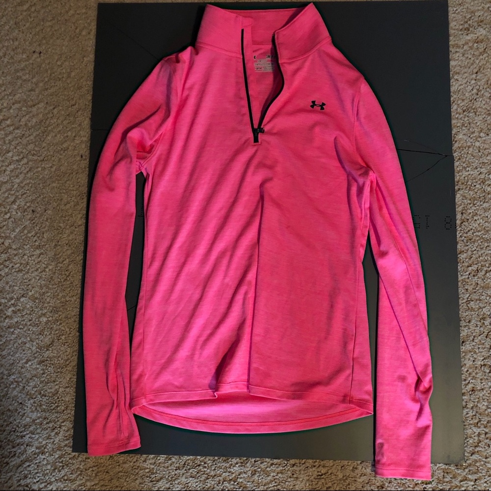 Pink Under Armour 3 Quarter Zip
